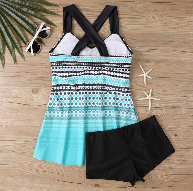 Ivyshape | Elegant swimsuit dress with feminine silhouette