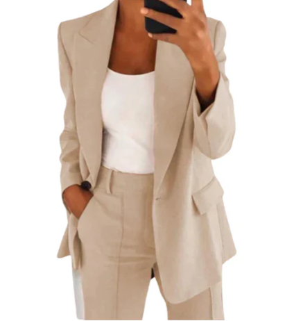 Ivyshape | Blazer Set With Jacket And Trousers