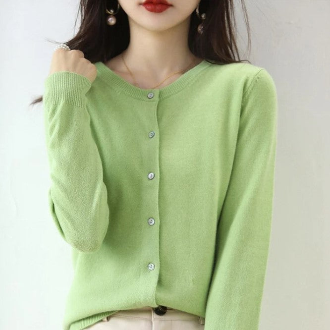 Ivyshape | Thin Knitted Sweater for Spring