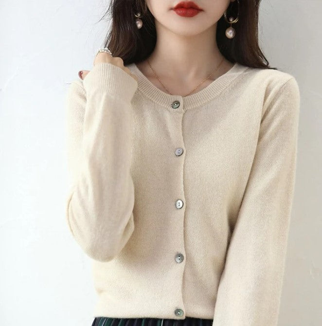 Ivyshape | Thin Knitted Sweater for Spring