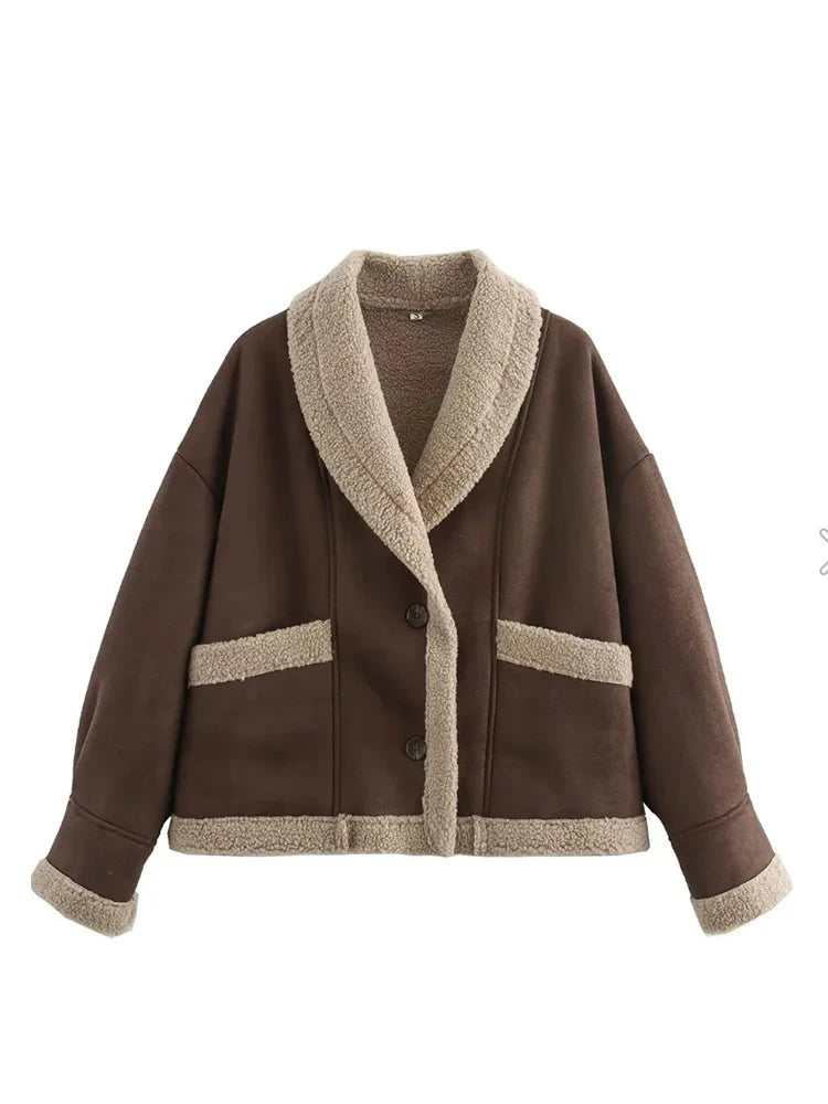 Ivyshape | Warm Vintage Style Jacket