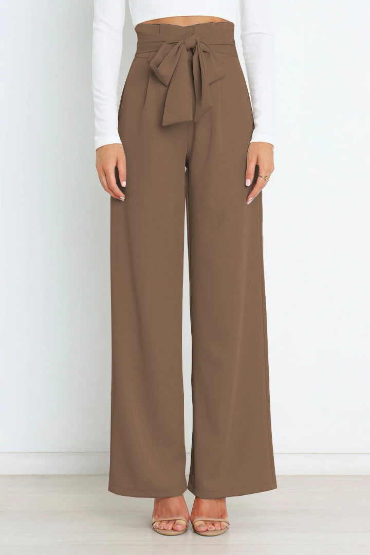 Ivyshape | Stylish and Cozy Fall Wide-Leg Pants for Women