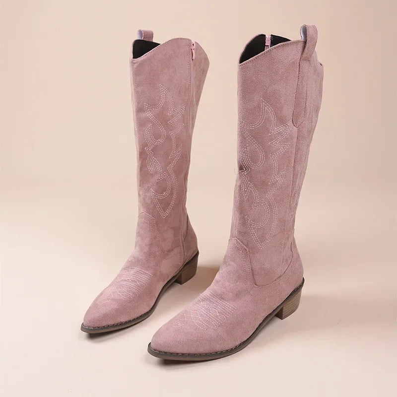 Ivyshape | Embroidered Western Cowboy Boots