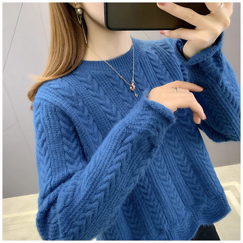 Cozy & Fluffy Knitted Pullover