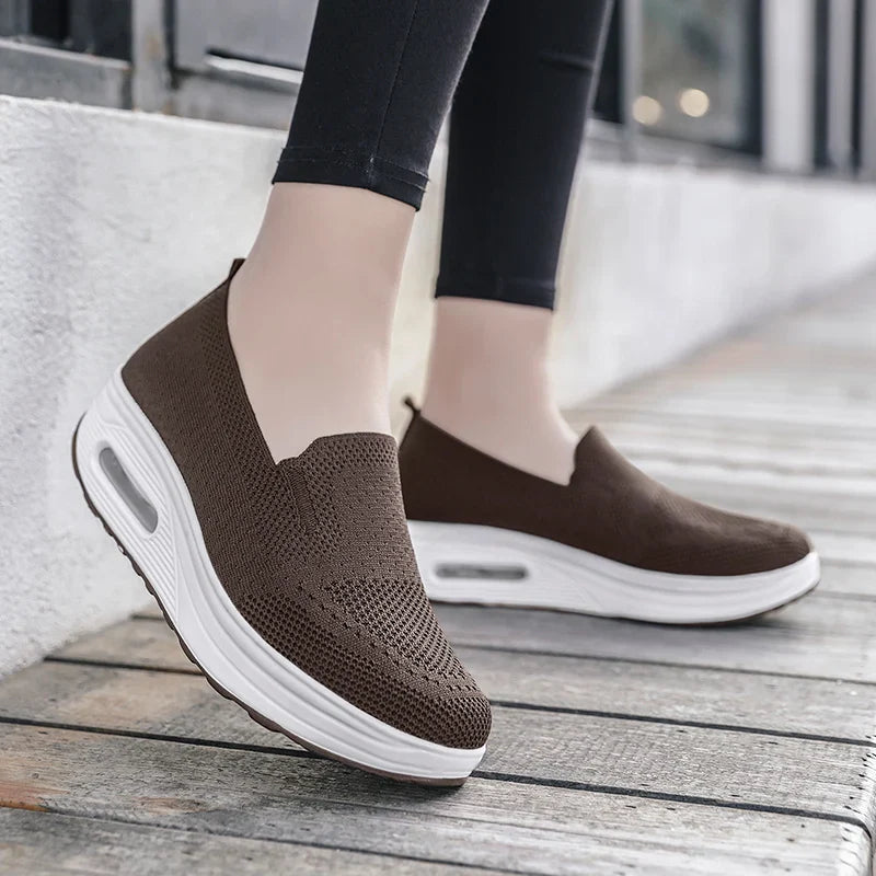 Supportive Air Cushion Platform Mules for Women