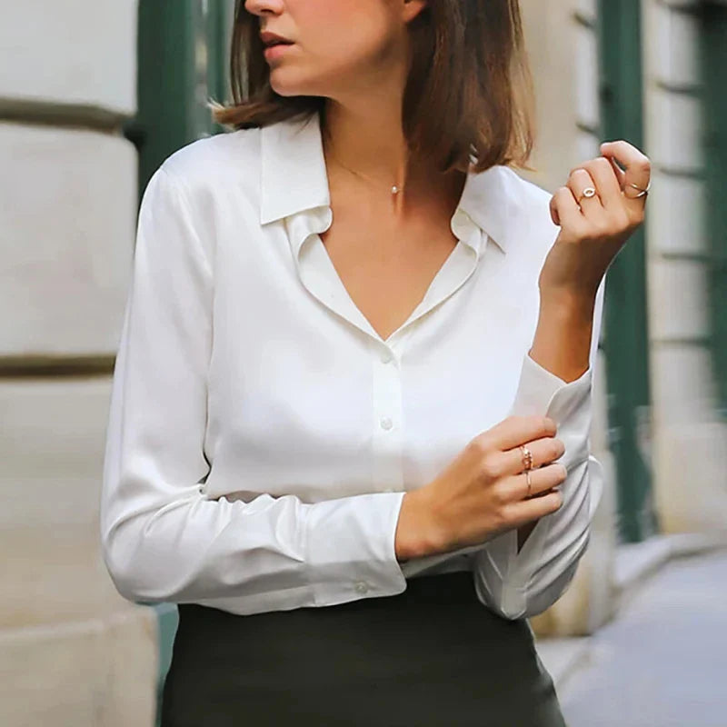 Sleek Satin Blouse for Women