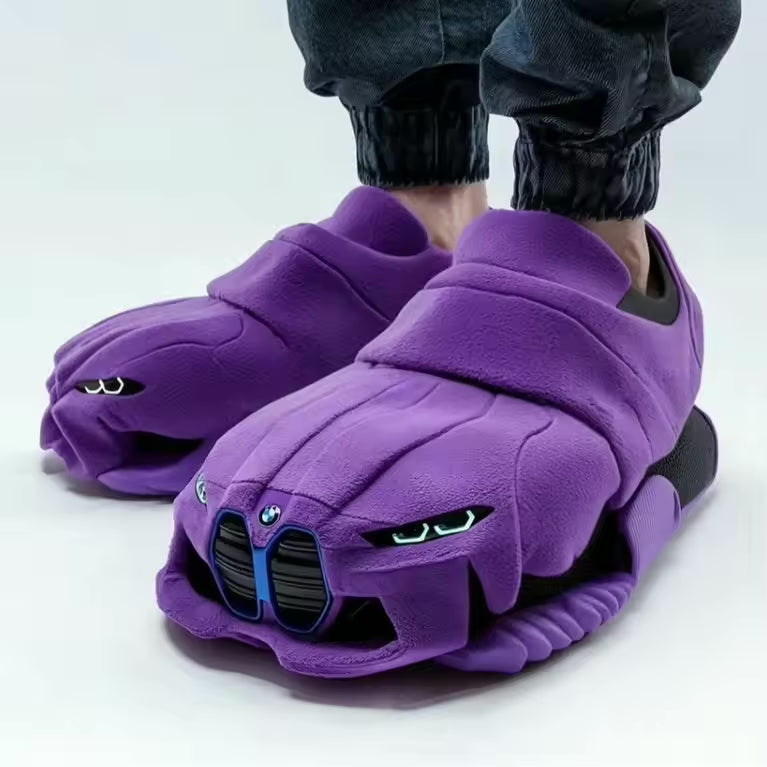 IvyShape | Auto Inspired Design Slippers with Non-Slip Sole for Maximum Comfort