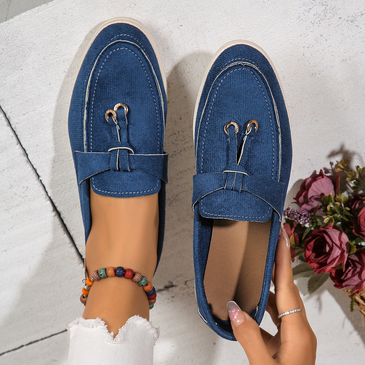 Women's Casual Slip-On Loafers for Spring and Autumn