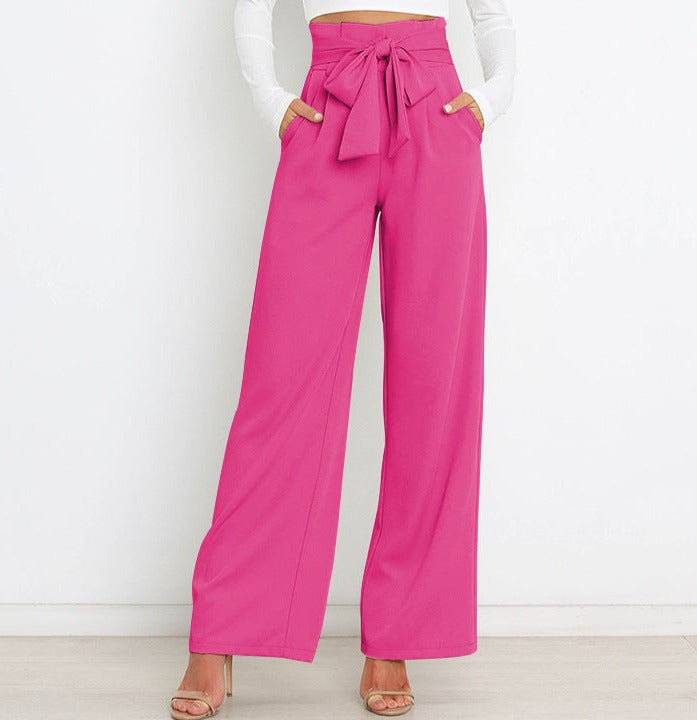 Ivyshape | Stylish and Cozy Fall Wide-Leg Pants for Women