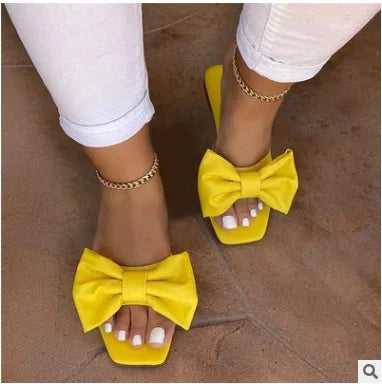 Trendy Bow Flat Sandals for Women