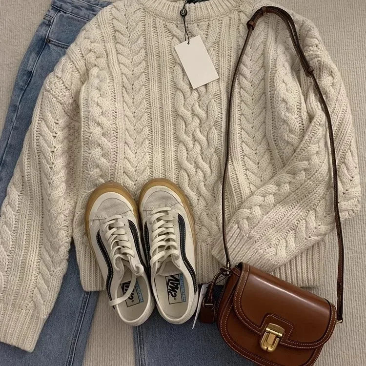 Cozy Loose-Fit Knit Sweater for Women