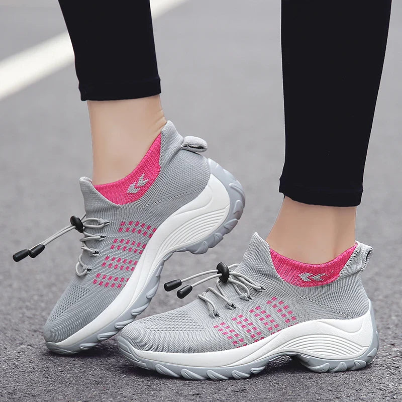 Stylish Height-Boosting Casual Sneakers for Women