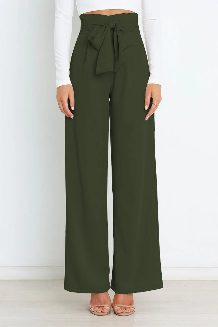 Ivyshape | Stylish and Cozy Fall Wide-Leg Pants for Women