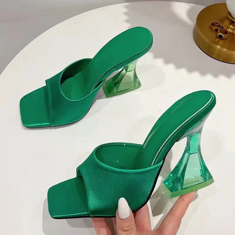 Stylish High Heel Slides for Women