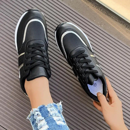 Comfortable White Wedge Sneakers for Women