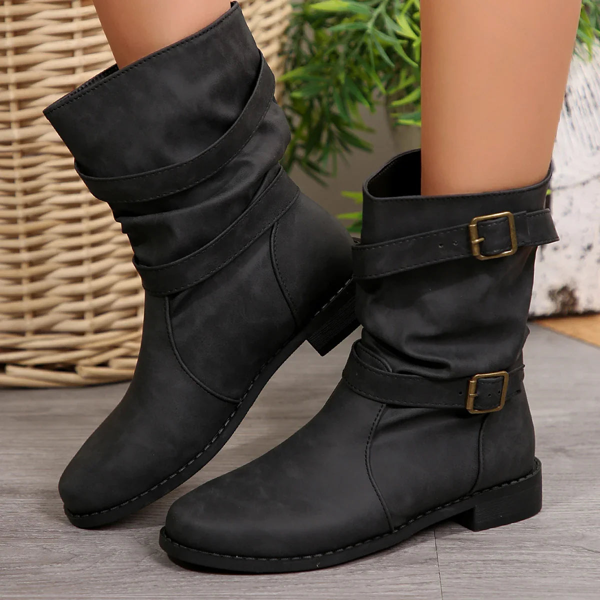 Women's Lightweight Round Toe Casual Boots