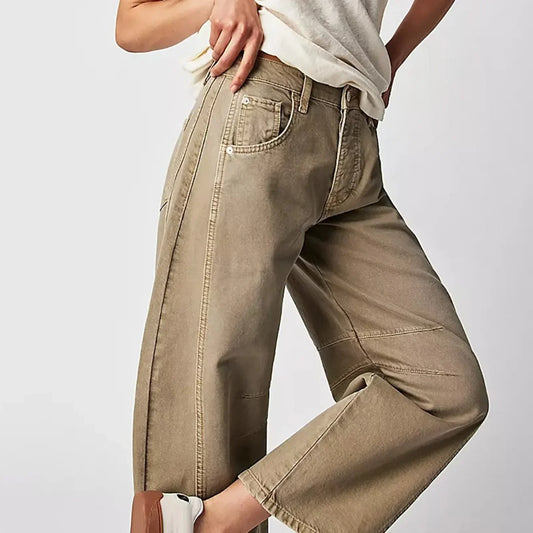 Ivyshape | Pants with Wide Cut