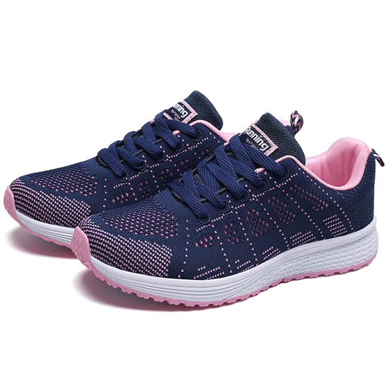 Women's Breathable Outdoor Lace-Up Sneakers