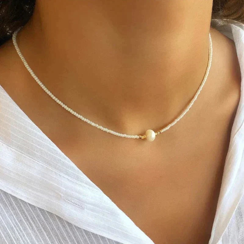 Ivyshape | Handcrafted Premium Necklace with Freshwater Pearls