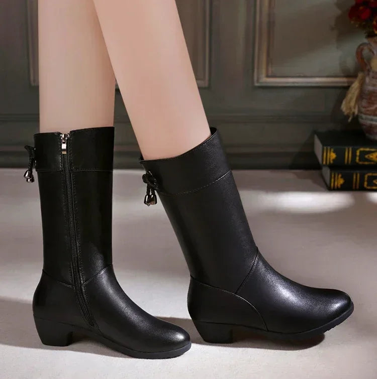 Women's Winter Pointed Toe Side Zipper Boots