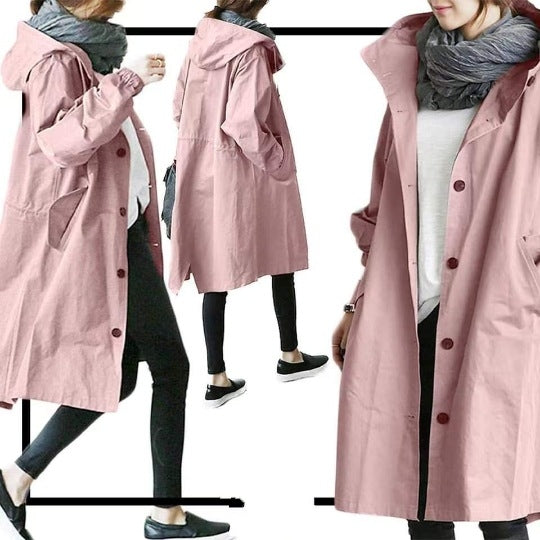 Ivyshape |  Women's Trench Coat with Hood