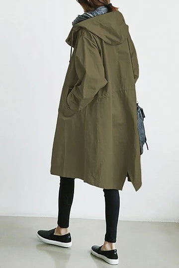Ivyshape |  Women's Trench Coat with Hood