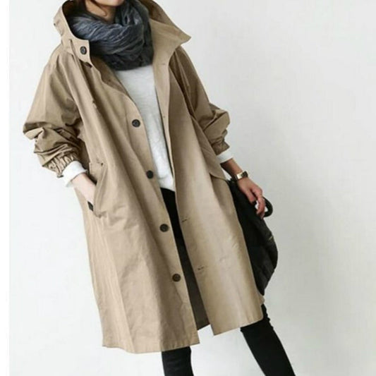 Ivyshape |  Women's Trench Coat with Hood