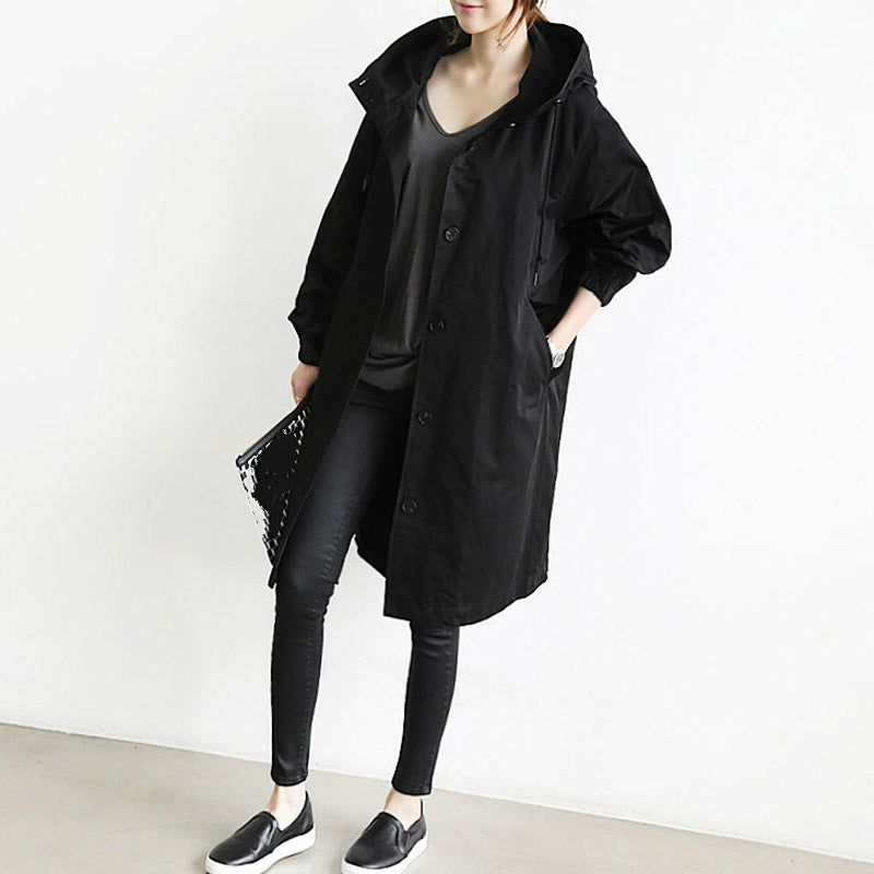 Ivyshape |  Women's Trench Coat with Hood