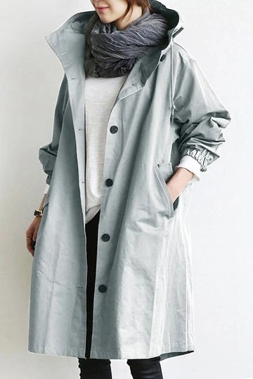 Ivyshape |  Women's Trench Coat with Hood