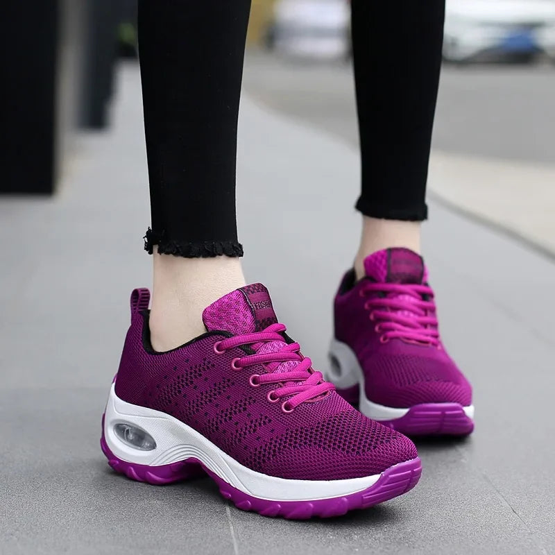 Summer Breathable Air Cushion Sneakers for Women