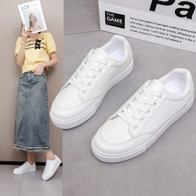 Stylish Casual White Sneakers for Women