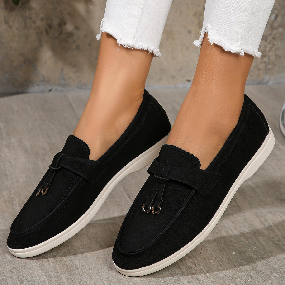 Women's Casual Slip-On Loafers for Spring and Autumn