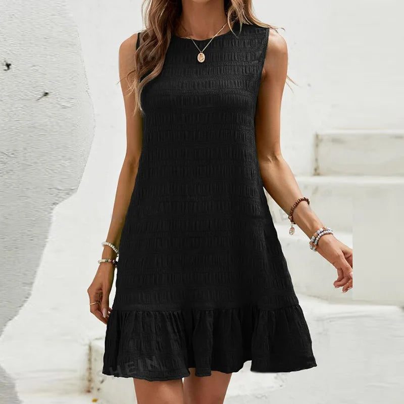 Ruffled Dress - Casual - Lightweight - Ideal for Summer