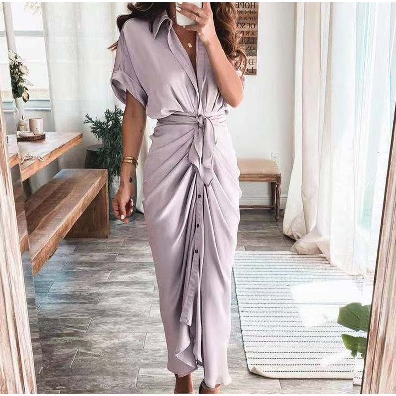 Ivyshape | Women's Trendy Elegant Dress Long