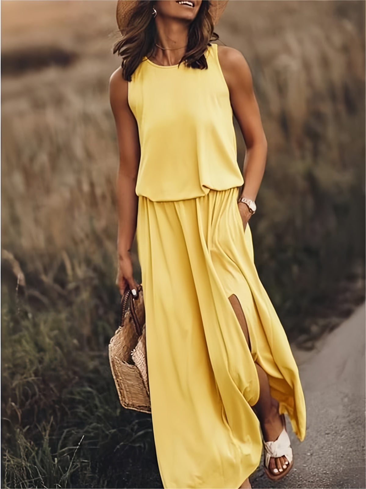 Ivyshape | Simple Boho Maxi Dress