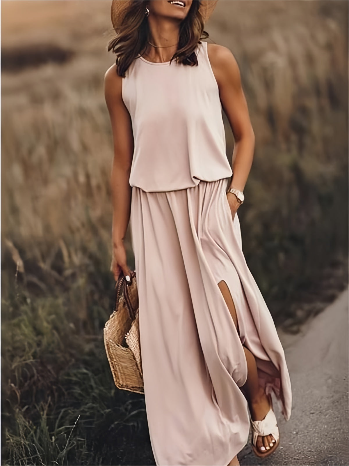 Ivyshape | Simple Boho Maxi Dress