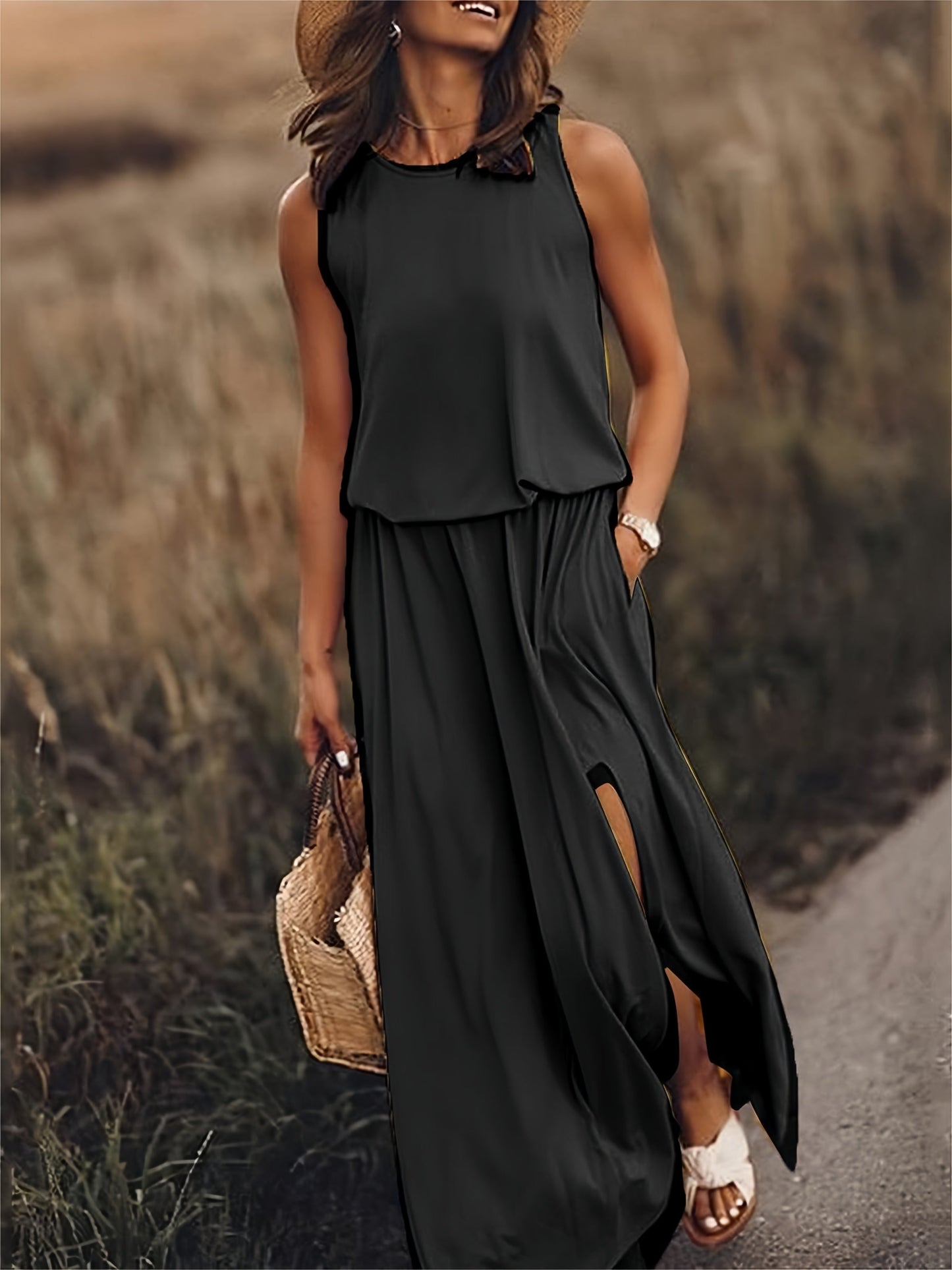 Ivyshape | Simple Boho Maxi Dress