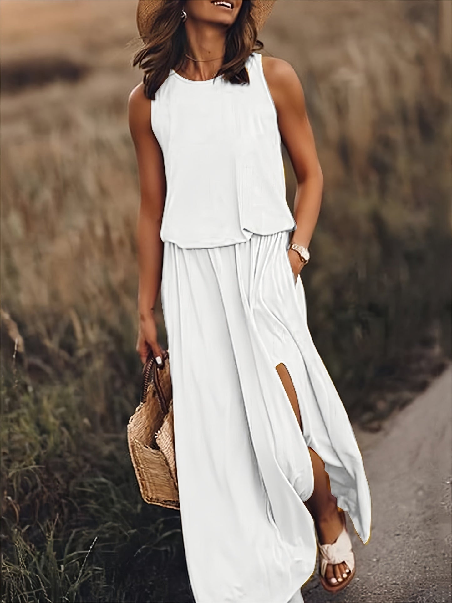 Ivyshape | Simple Boho Maxi Dress