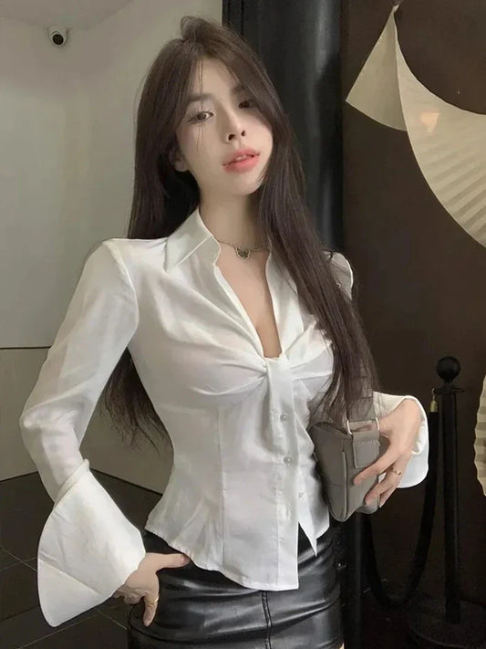 Stylish Flare Sleeve Blouse for Women