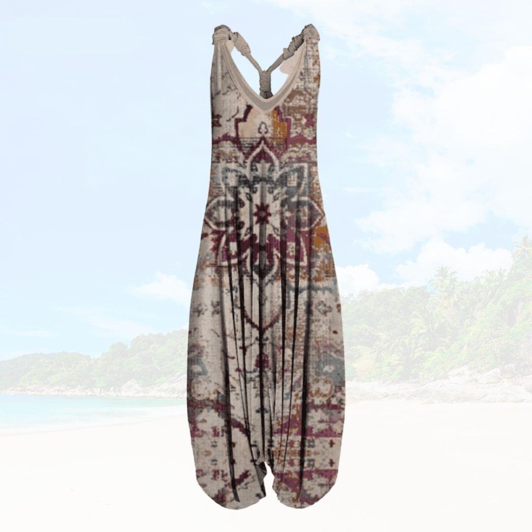 Ivyshape | Women's Beach Cool Jumpsuit Printed