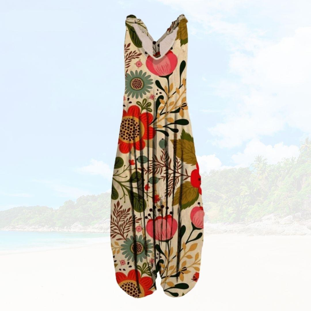 Ivyshape | Women's Beach Cool Jumpsuit Printed