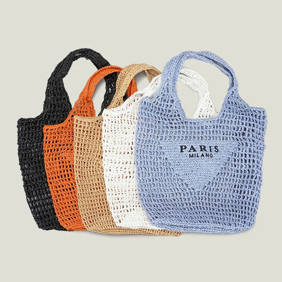 Ivyshape | Milano Handwoven Bag with Ivyshape | and Milano Print