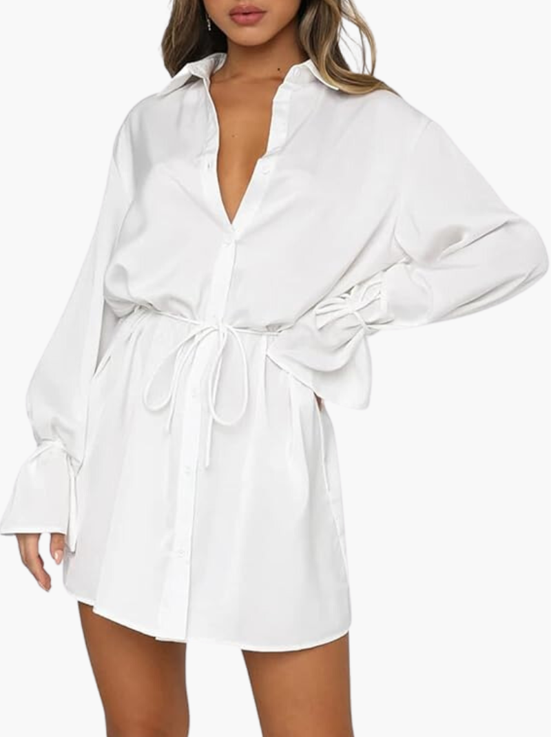 Ivyshape | Women's Comfortable Robe Dress Stylish