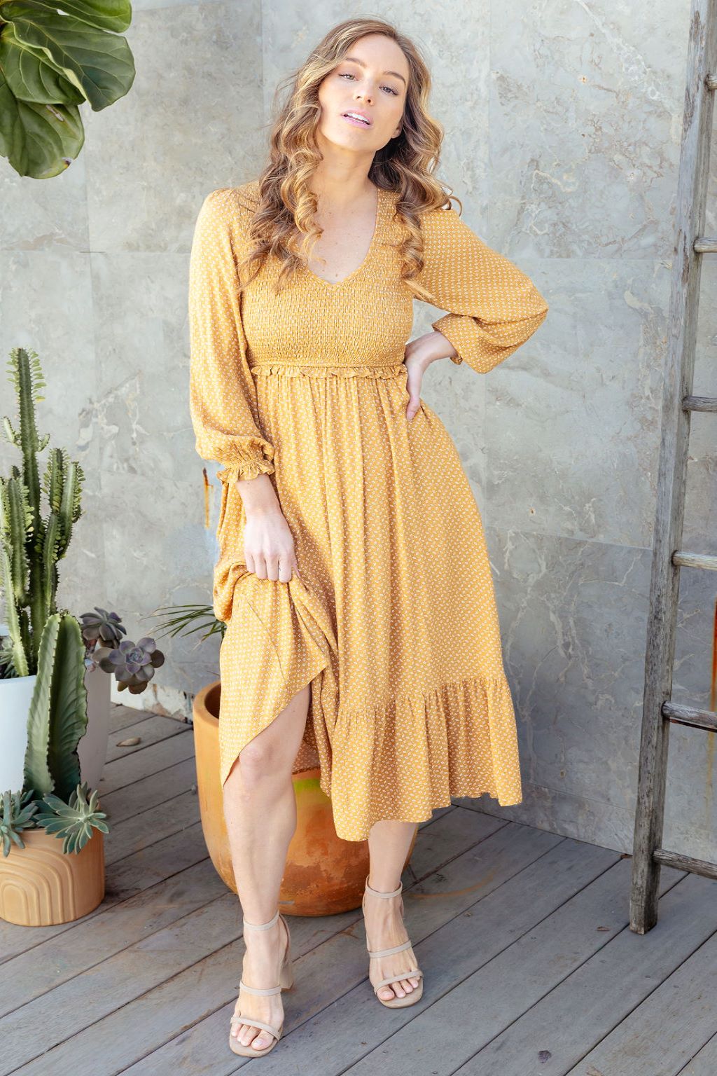 Parker Dress - Cinnamon