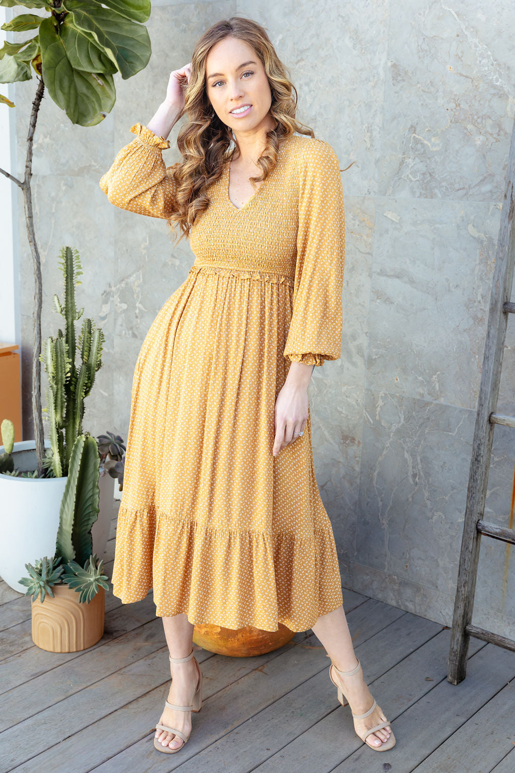 Parker Dress - Cinnamon