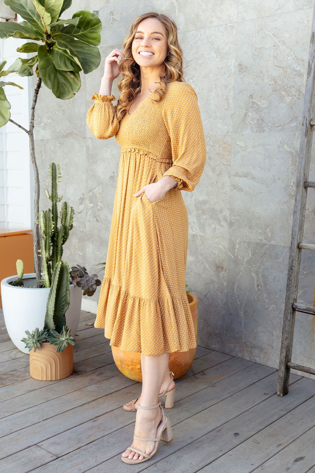 Parker Dress - Cinnamon