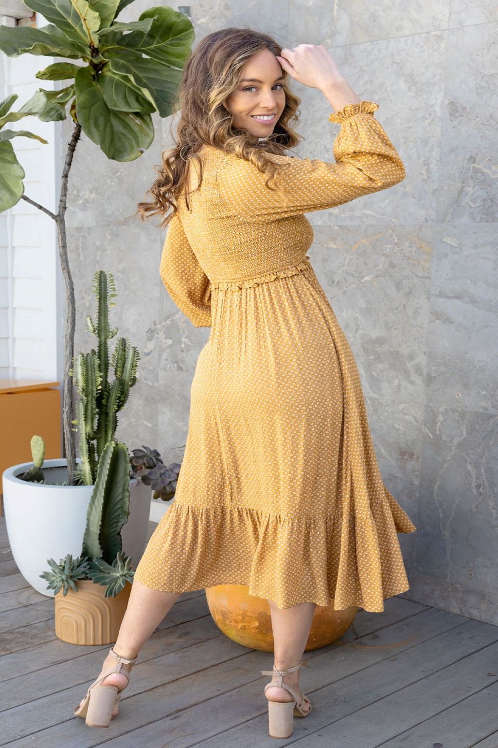 Parker Dress - Cinnamon