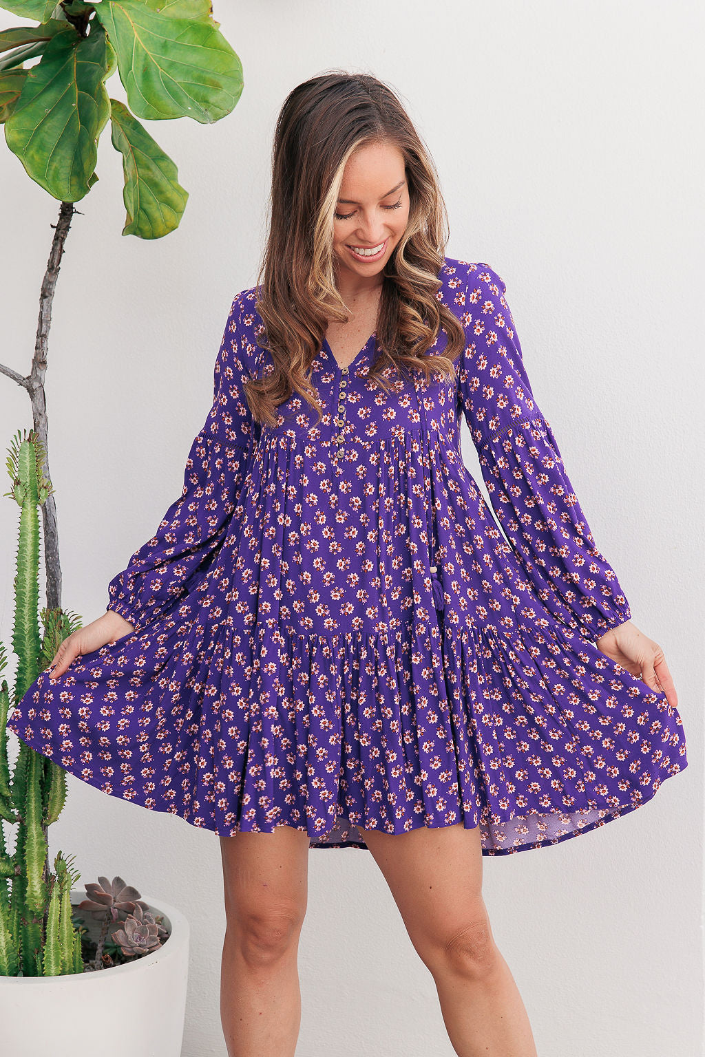 Natalie Dress - Ultraviolet