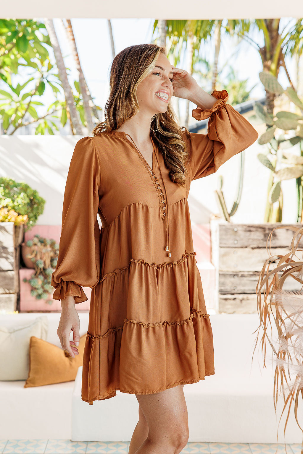 Karlie Dress - Caramel