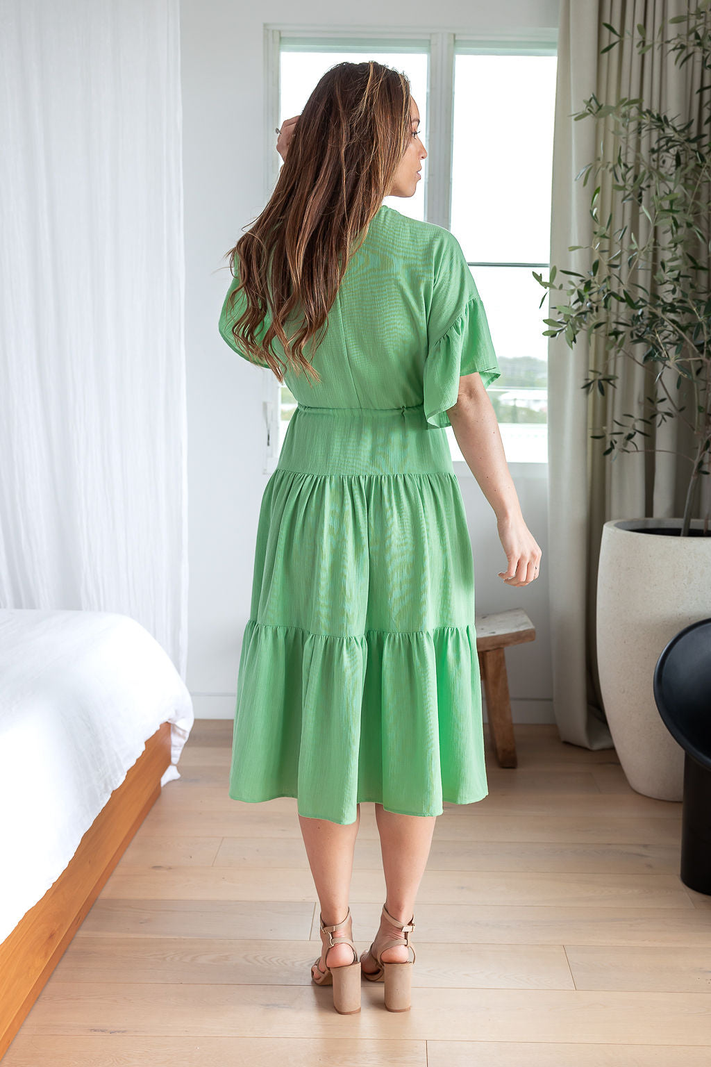 Rosemary Dress - Apple Green